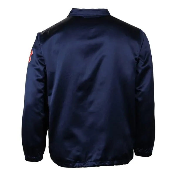 Navy Red Sox Satin Windbreaker in American Style