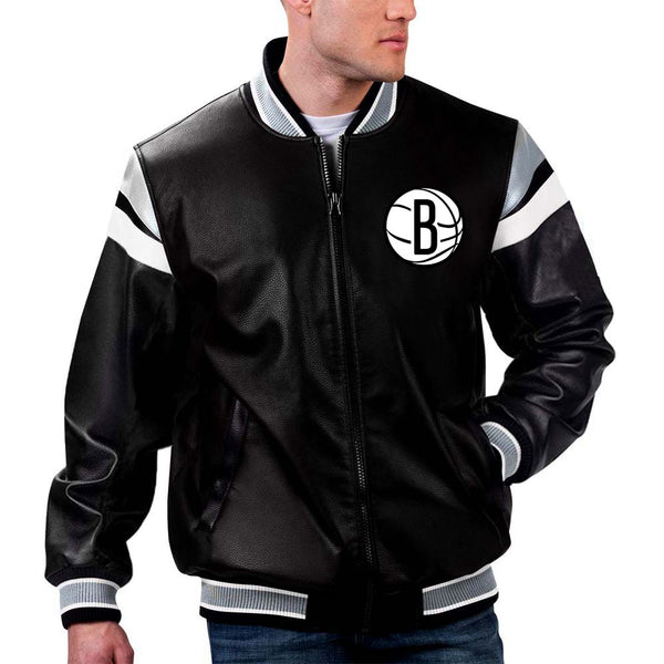 NBA Brooklyn Nets Leather Jacket for Men and Women in USA