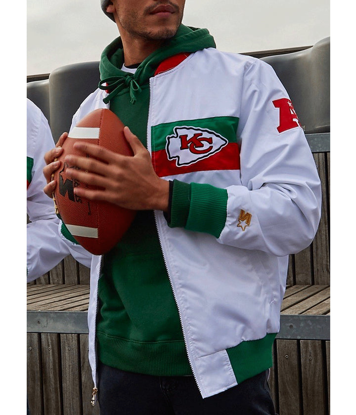 Stylish LA Chargers White Satin Jacket Celebrating Mexico 2019 in USA