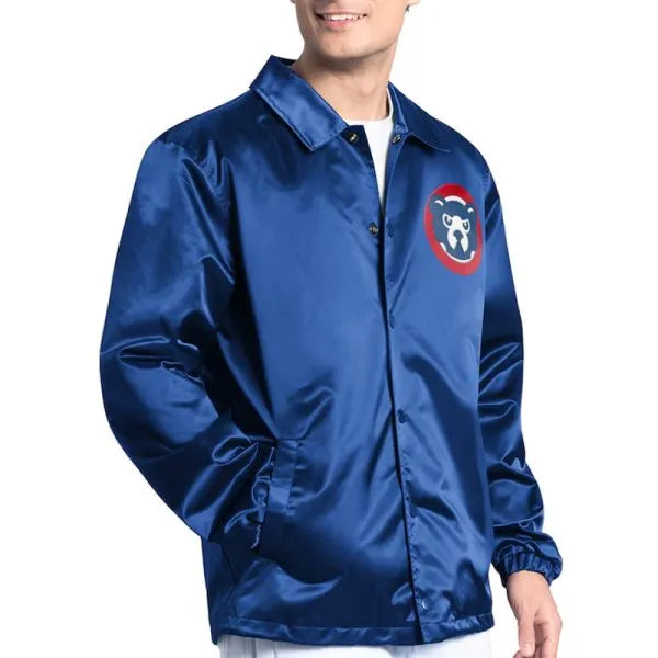 Chicago Cubs royal blue coaches jacket

