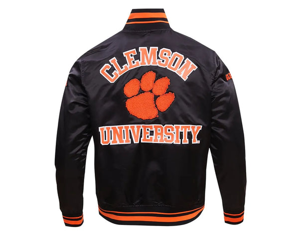 NCAA Clemson Tigers The Rookie Satin Jacket for USA