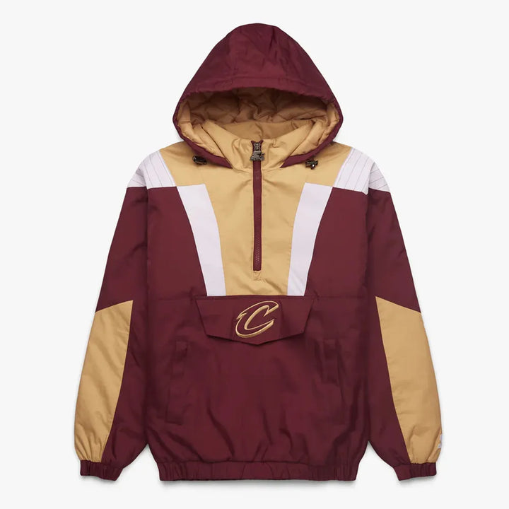 front view cleveland cavaliers-pullover-jacket