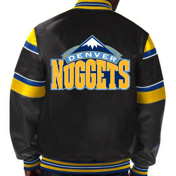 NBA Denver Nuggets Leather Jacket For Men and Women