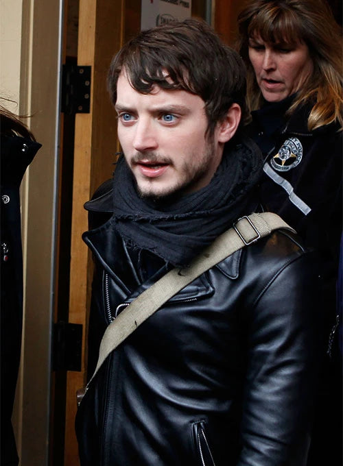 Sleek and Cool: Elijah Wood Leather Jacket Europe market