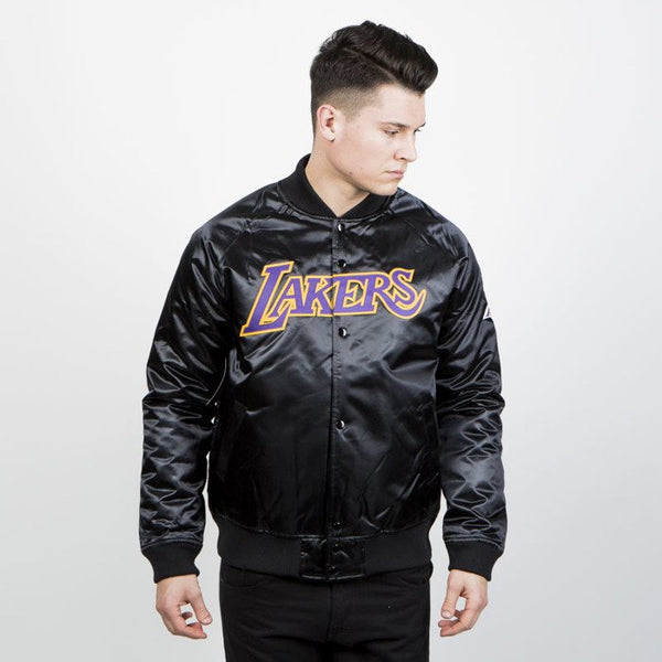 LA Lakers Forward Power Black Satin Jacket