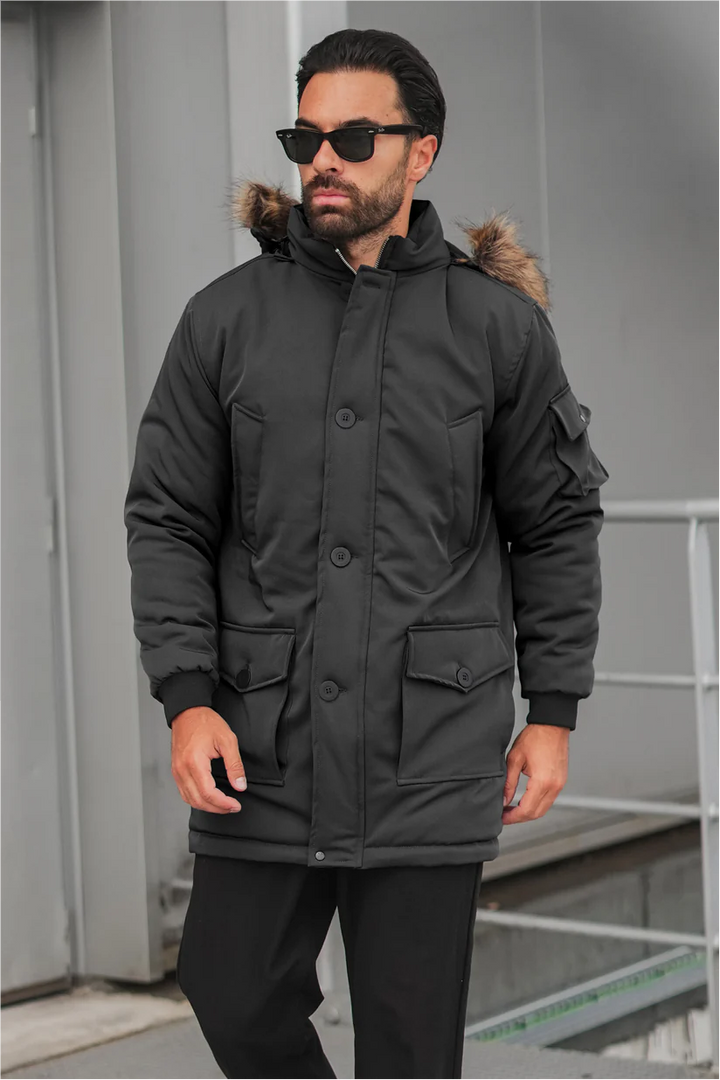 Imported parka long coat for winter wear in USA