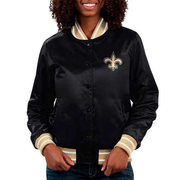 Shop NFL New Orleans Saints Satin Jacket Men and Women