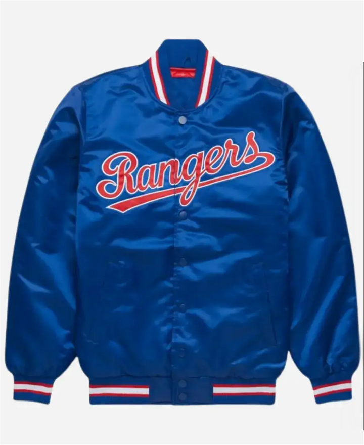 Texas Rangers Classic Royal Satin Jacket