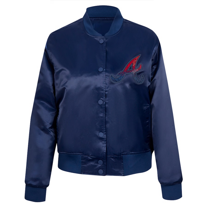 Atlanta Braves Rhinestone Satin Jacket