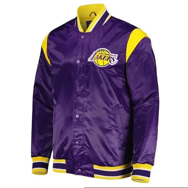 NBA Los Angeles Lakers Force Play Purple Satin Jacket