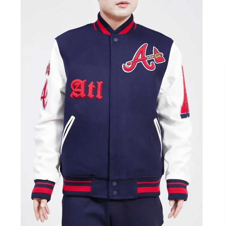 old english atlanta braves varsity jacket

