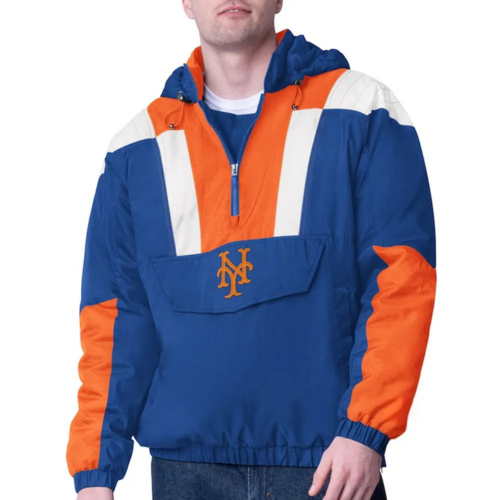 Royal NY Mets half-zip pullover jacket

