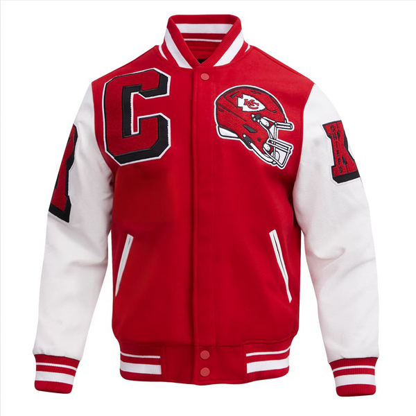 NFL KANSAS CITY CHIEFS MASHUP MEN'S WOOL VARSITY JACKET