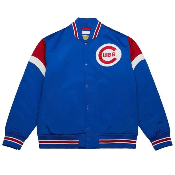 Chicago Cubs Heavyweight Royal Satin Jacket