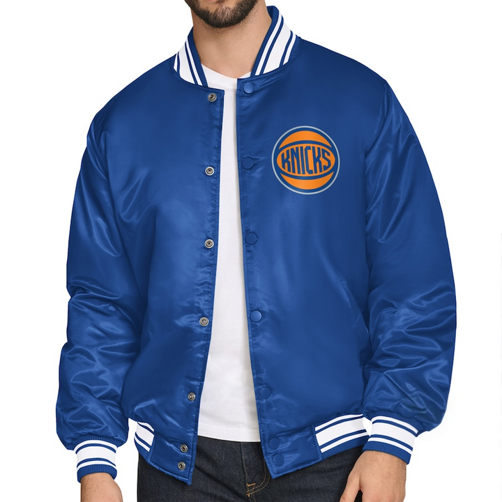 front view New York Knicks Varsity Jacket