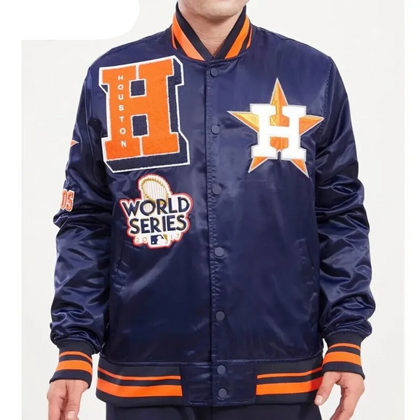 Shop Mash Up Houston Astros Navy Jacket