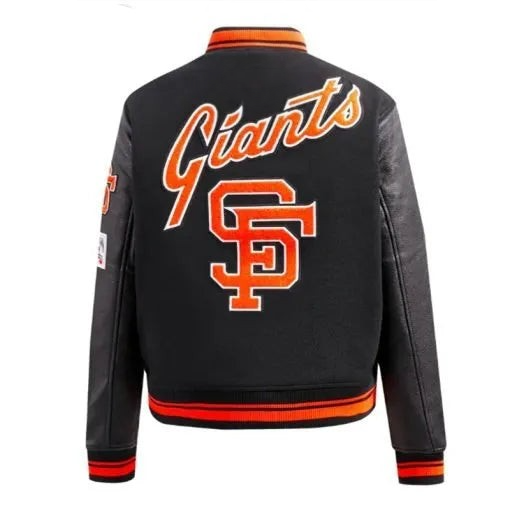Lightweight satin Giants jacket for men and women in American Style