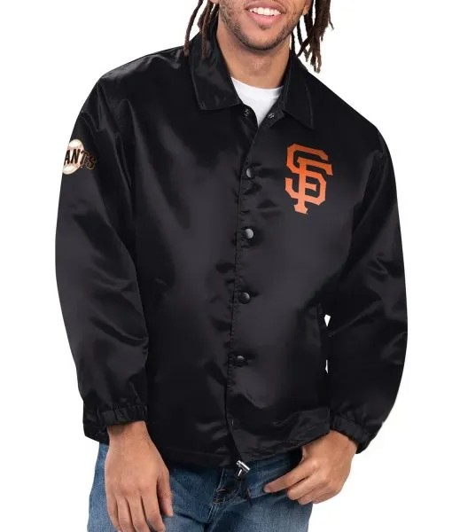 San Francisco Giants coaches jacket black satin in USA