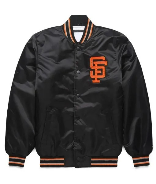 San Francisco Giants black satin jacket for men and women in USA