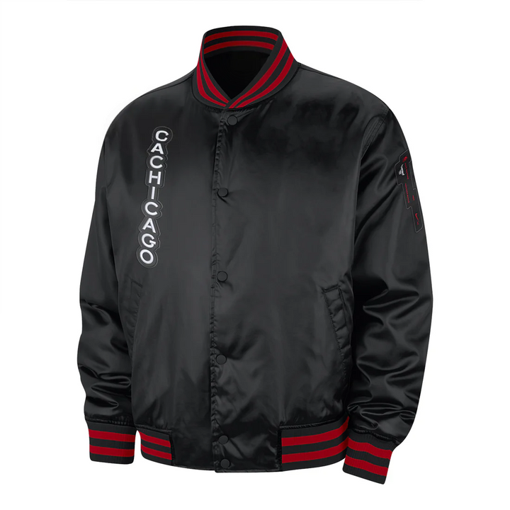 Front View NBA 2023–24 Chicago Bulls City Edition Prime Jacket by The Jacket Seller