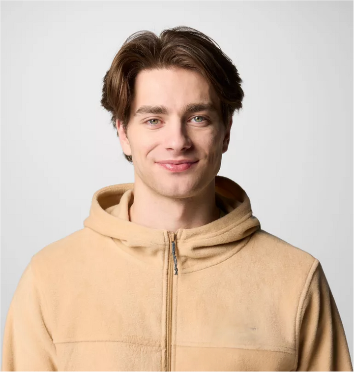 Soft and cozy men's fleece hoodie for winter in USA