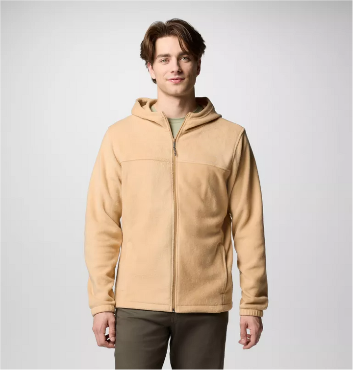 Warm fleece hoodie with front zipper for men in USA