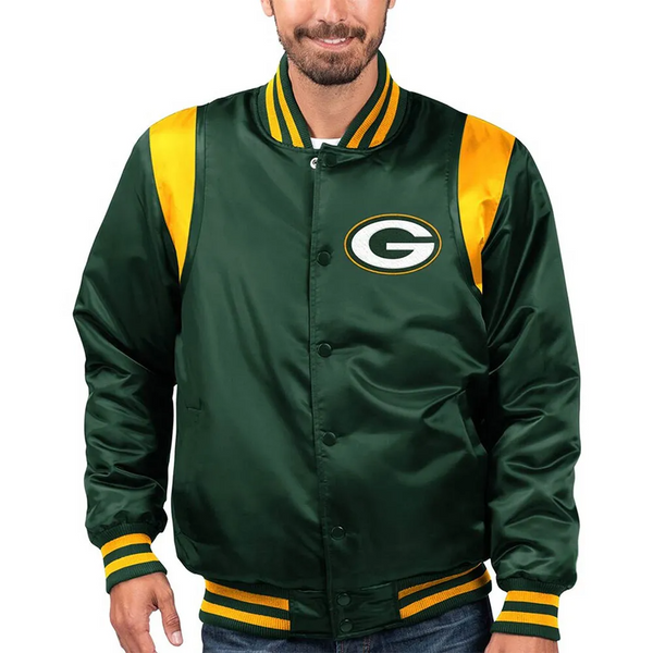 Green Bay Packers satin jacket for men and women in USA