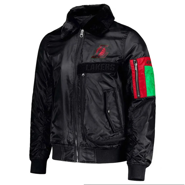 NBA Los Angeles Lakers Ty Mopkins Black Jacket