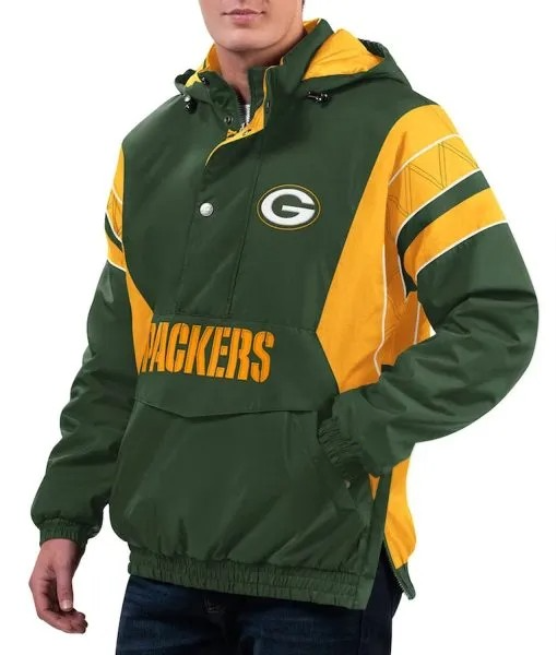 Home Team Green Bay Packers green and gold hoodie jacket in USA