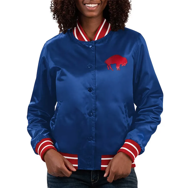 Shop NFL Buffalo Bills Satin Jacket Men and Women