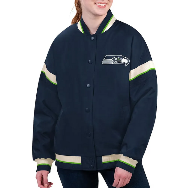 Shop NFL Seattle Seahawks Varsity Jacket Men and Women