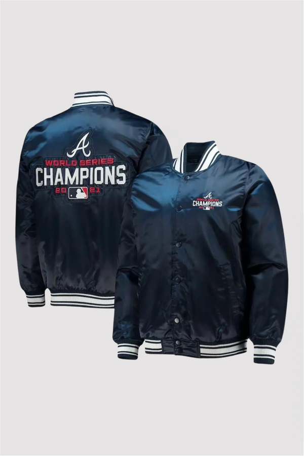 Atlanta Braves World Series Champions Satin Jacket