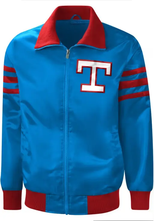 Texas Rangers Mens Light Blue Captain III Coop Medium Weight Jacket