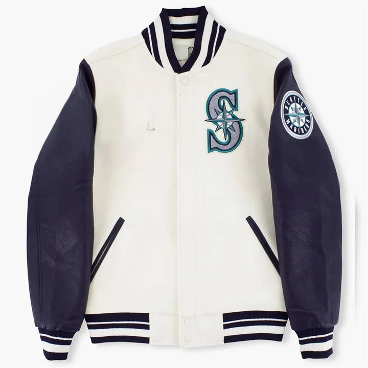 Seattle Mariners Retro Classic Rib Varsity Jacket