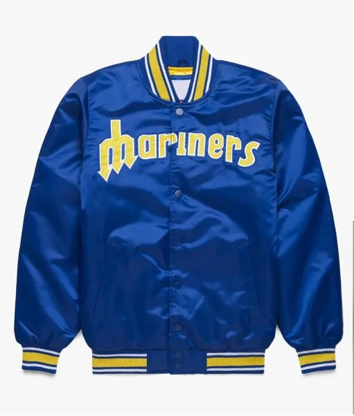 Seattle Mariners Classic Royal Satin Jacket
