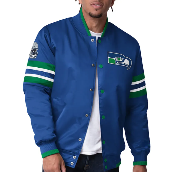 Shop NFL Scout I Seattle Seahawks Satin Jacket Men and Women