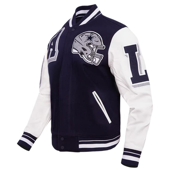 NFL Dallas Cowboys men's jacket in iconic navy and silver
