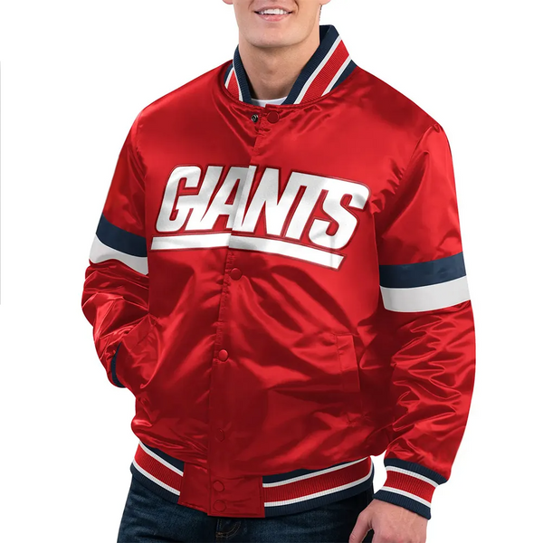 Shop NFL New York Giants Satin Jacket Men and Women