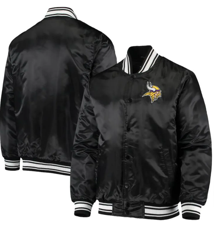 Minnesota Vikings satin jacket for men and women in USA