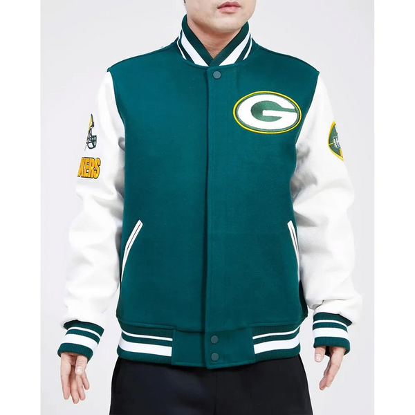 NFL Green Bay Packers Varsity Jacket Men and Women