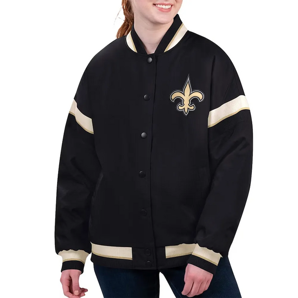 Shop NFL New Orleans Saints Varsity Jacket Men and Women
