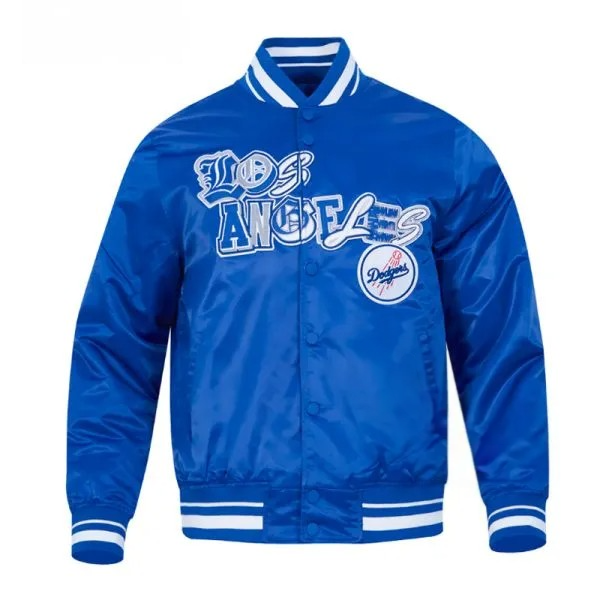 LA Dodgers City Ransom satin jacket front view

