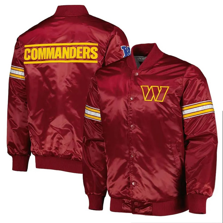 Washington Commanders Pick and Roll jacket in burgundy

