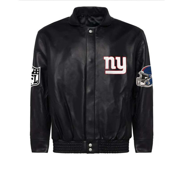Shop NEW YORK GIANTS FULL LEATHER JACKET