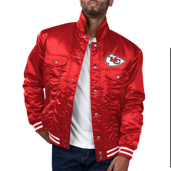 NFL Kansas City Chiefs Silver Tab Trucker Jacket