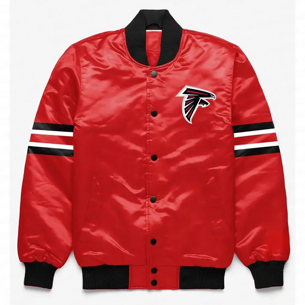 Unisex Atlanta Falcons Satin Jacket with Logo in USA