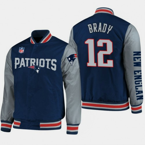 Shop New England Patriots Tom Brady Full Snap Jacket