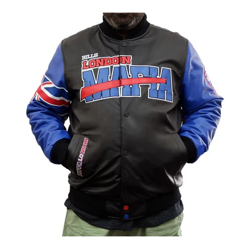 Buffalo Bills GIII Starter London Mafia leather jacket

