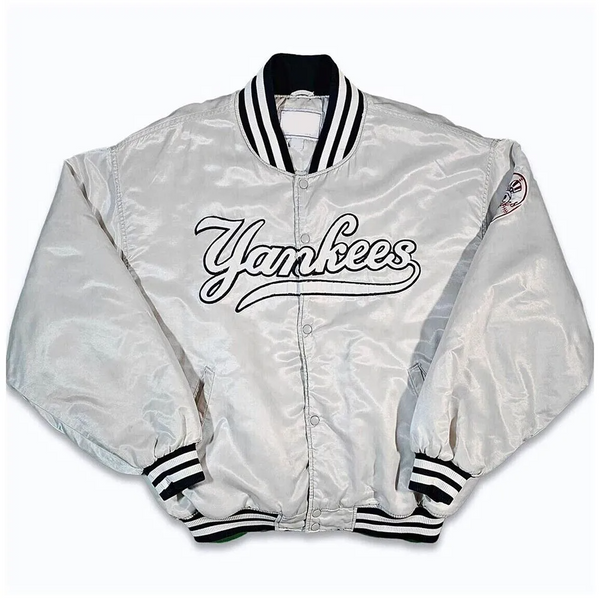 90’s New York Yankees Silver Jacket