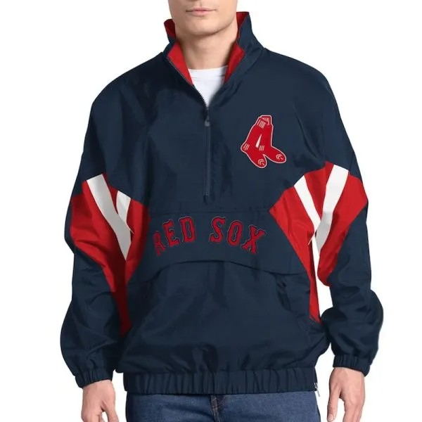 Boston Red Sox Navy Pullover Jacket in USA